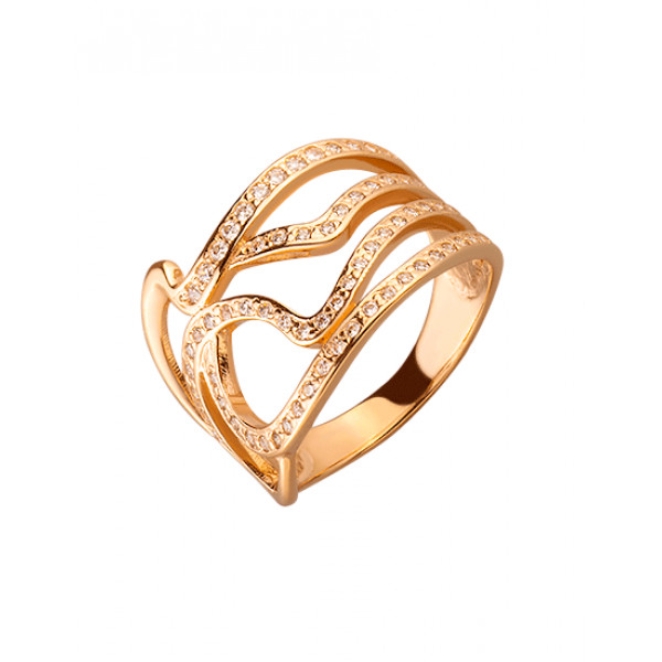 Золотое кольцо в красном цвете