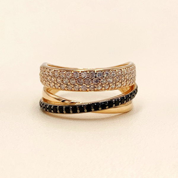 Золотое кольцо с цирконом