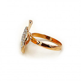 Золота каблучка з цирконом