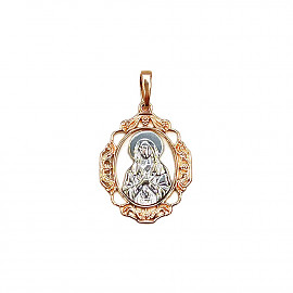 Кулон из красного с белым золота 01-200799870