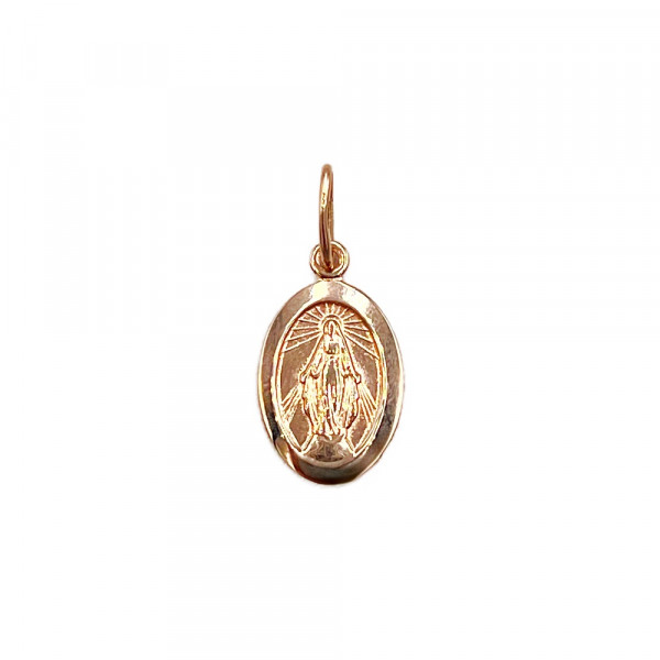 Золота ладанка червоного кольору