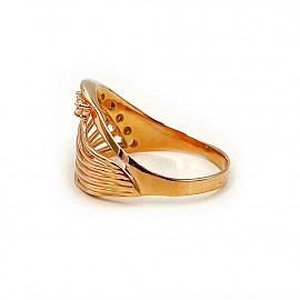 Золотое кольцо с цирконом