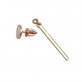 Сережки з золота з перламутром