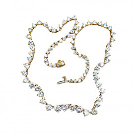 Кольє з золота з цирконом