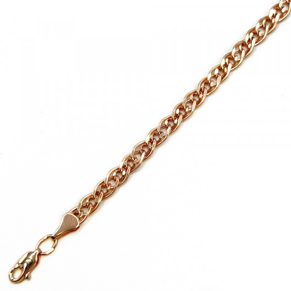 Золотая цепочка красного цвета