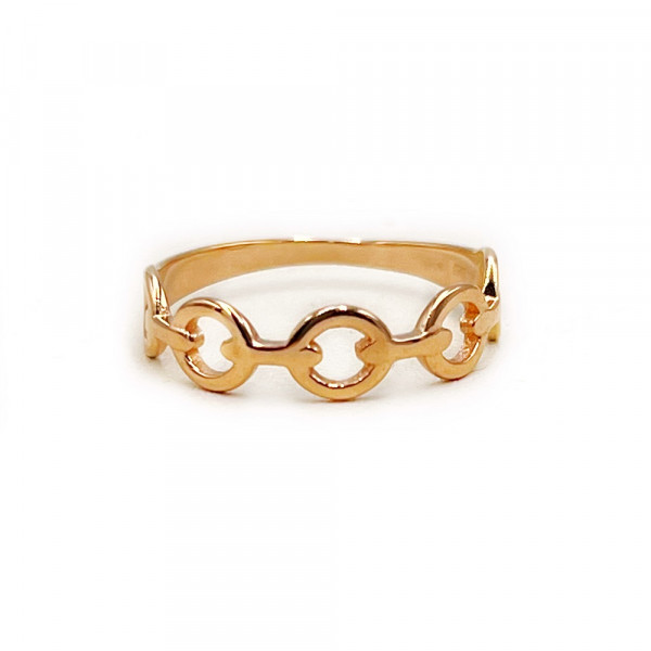 Каблучка з червоного золота