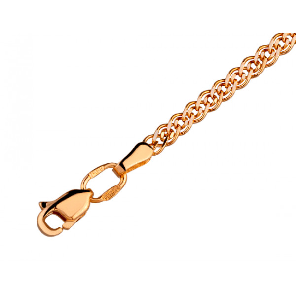 Кольцо из красного золота с цирконом