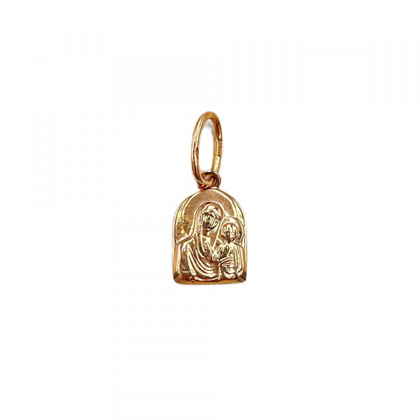 Ладанка из золота в красном цвете