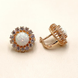 Серьги из золота с цирконом 01-200405272