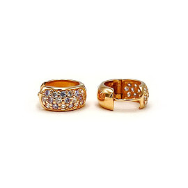 Серьги из золота в красном цвете с цирконом 01-200292273