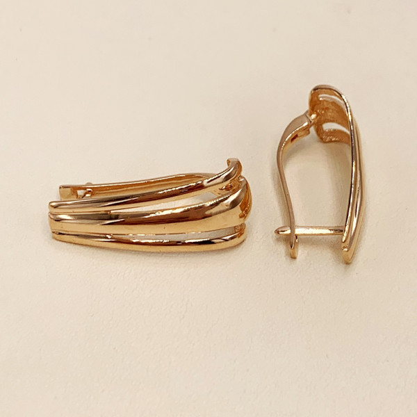 Серьги из красного золота
