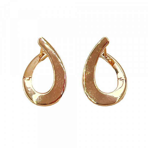 Золоті сережки червоного кольору