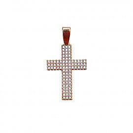Крестик из золота с цирконом 01-200624974