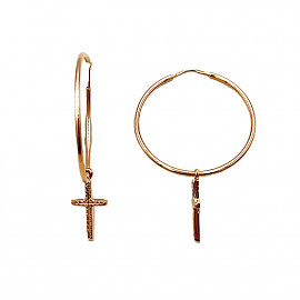 Сережки з червоного золота 01-200853574