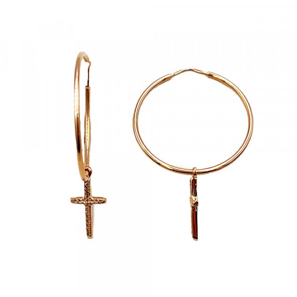 Сережки з червоного золота