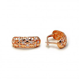 Серьги из золота с цирконом 01-200994574