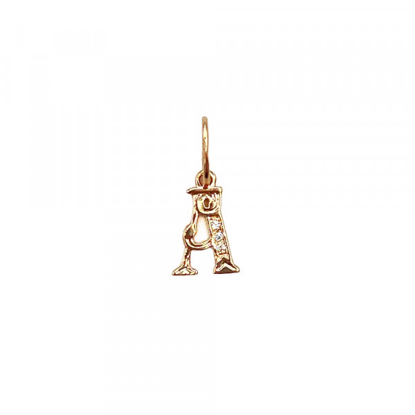 Кулон з золота з цирконом