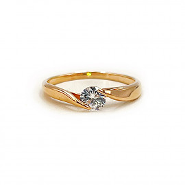 Золота каблучка з цирконом 01-200799775