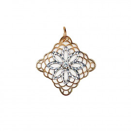 Кулон з золота з цирконом 01-200819875