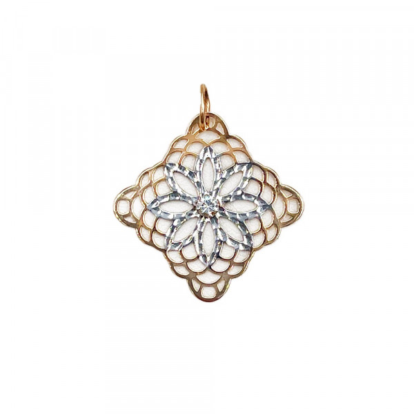 Кулон з золота з цирконом