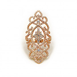 Кольцо из золота с цирконом 01-200856975