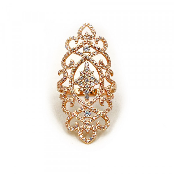 Кольцо из золота с цирконом