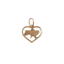 Кулон з червоного золота «Серце» 01-200891675