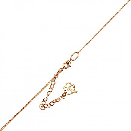 Золотое колье красного цвета с цирконом