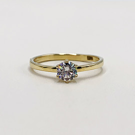 Золотое кольцо с цирконом 01-200033576