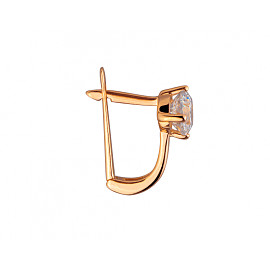 Сережки з золота з цирконом