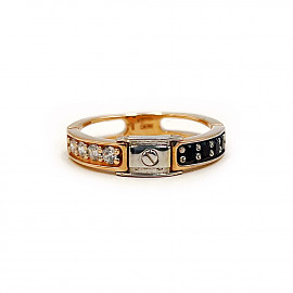 Каблучка з золота з цирконом 01-200894376