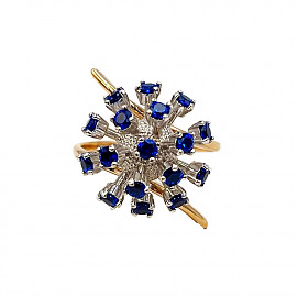 Золотое кольцо с цирконом 01-200905076