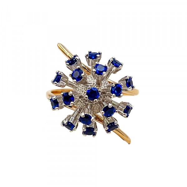 Золотое кольцо с цирконом