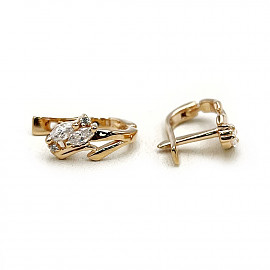 Серьги из золота с цирконом 01-200428477