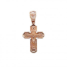 Крестик из золота красного цвета 01-200627777