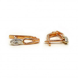 Серьги из золота с цирконом 01-200628677