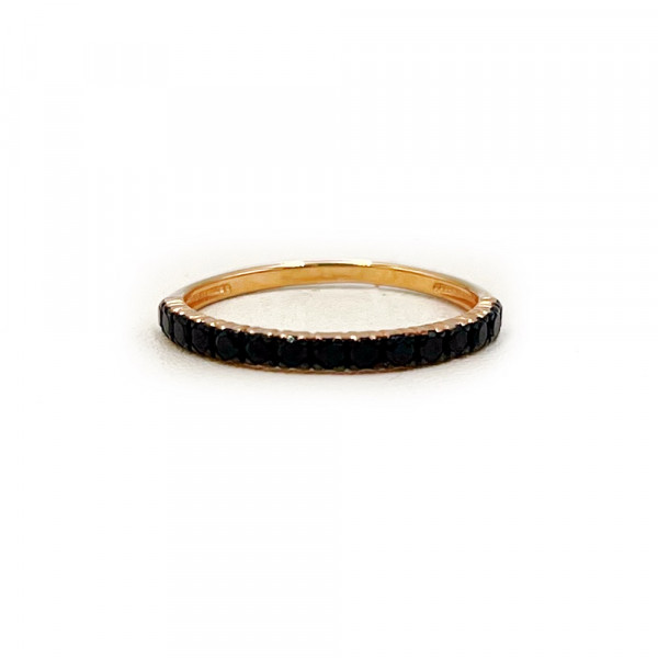 Золотое кольцо в красном цвете с цирконом