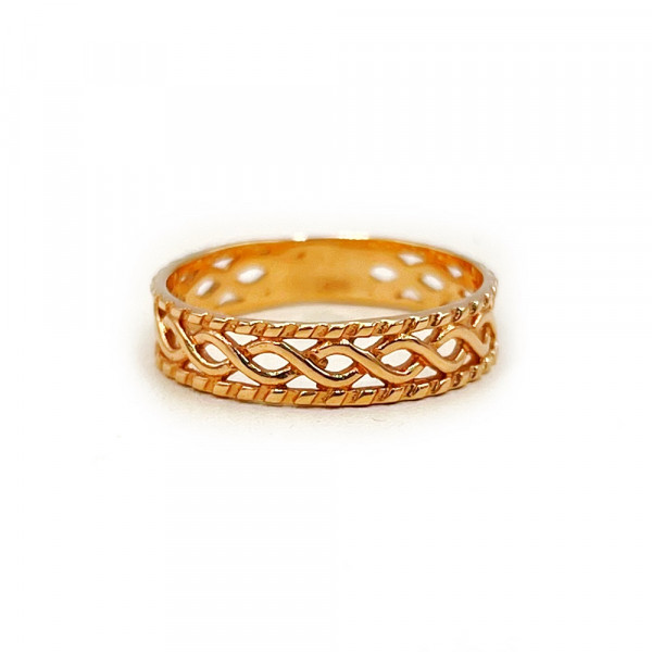 Кольцо из золота красного цвета