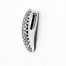 Кулон з білого золота з білими діамантами