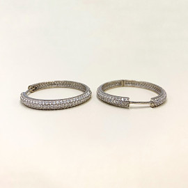 Серьги из золота с цирконом 01-200135079