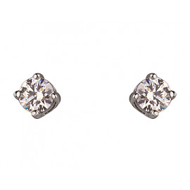 Золотые серьги с цирконом 01-200209479