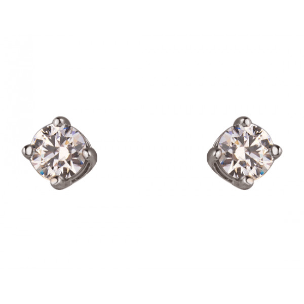 Золотые серьги с цирконом