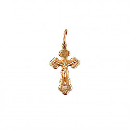 Хрестик з червоного золота 01-200349679