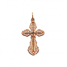 Крестик из красного золота 01-200750079