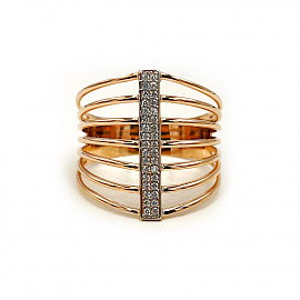 Кольцо из золота с цирконом 01-200888979