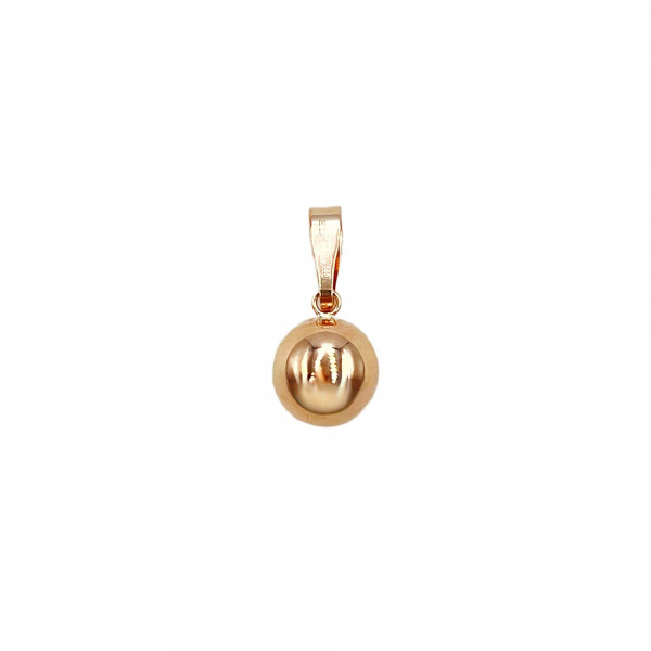 Золотой кулон красного цвета