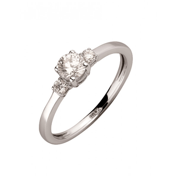 Золота каблучка з цирконом