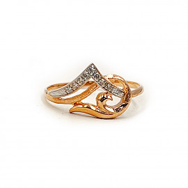 Золотое кольцо с цирконом 01-200825080