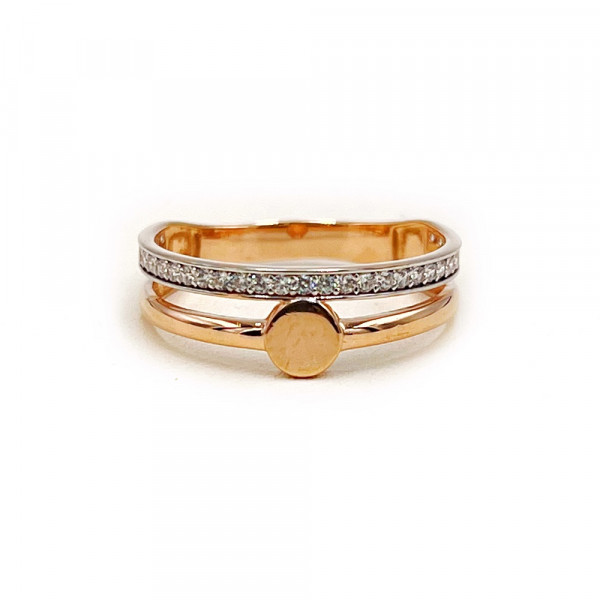 Кольцо из золота с цирконом