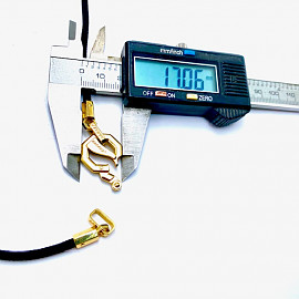 Золотий ланцюг жовтого кольору з шнурком